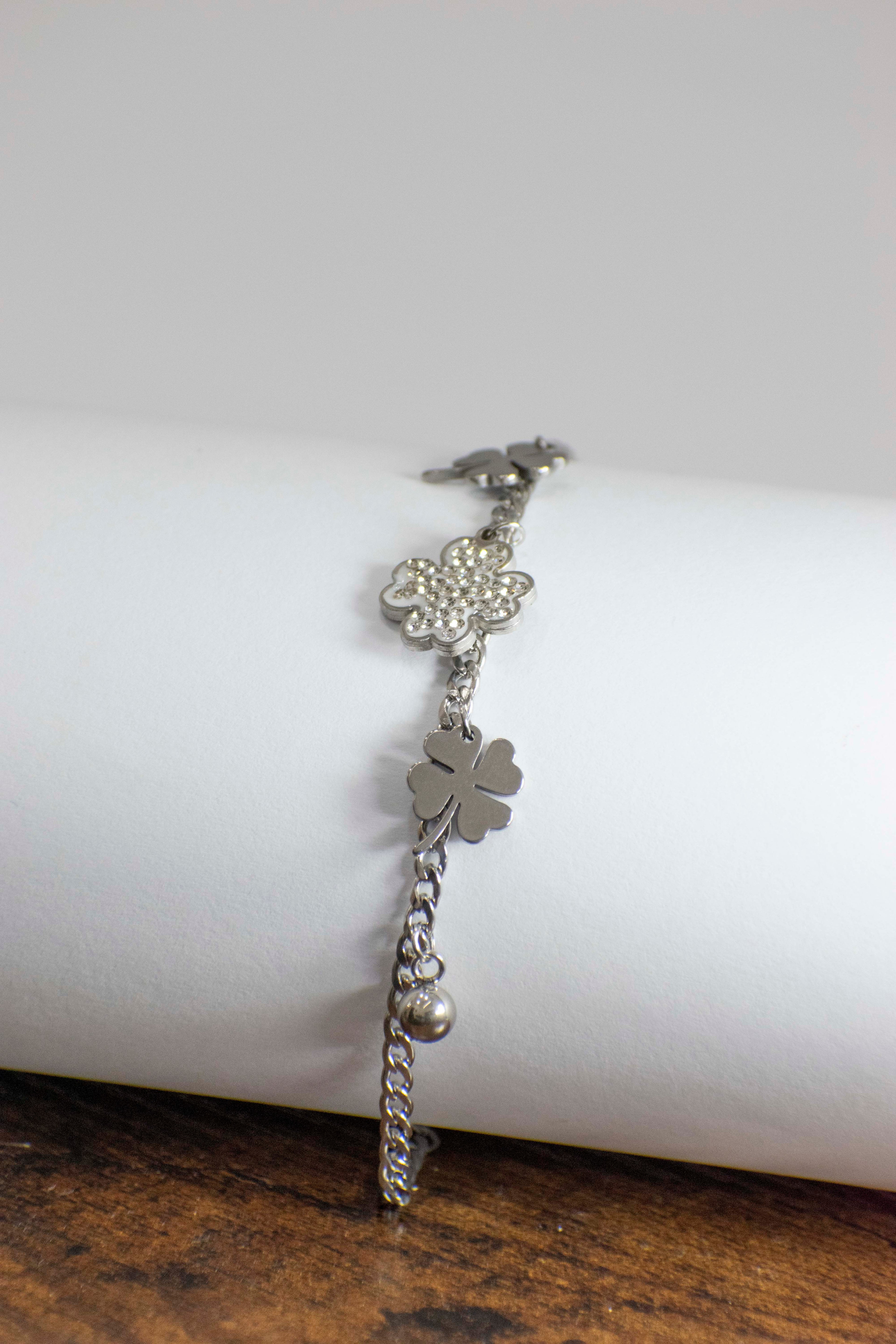 Bracciale quadrifoglio